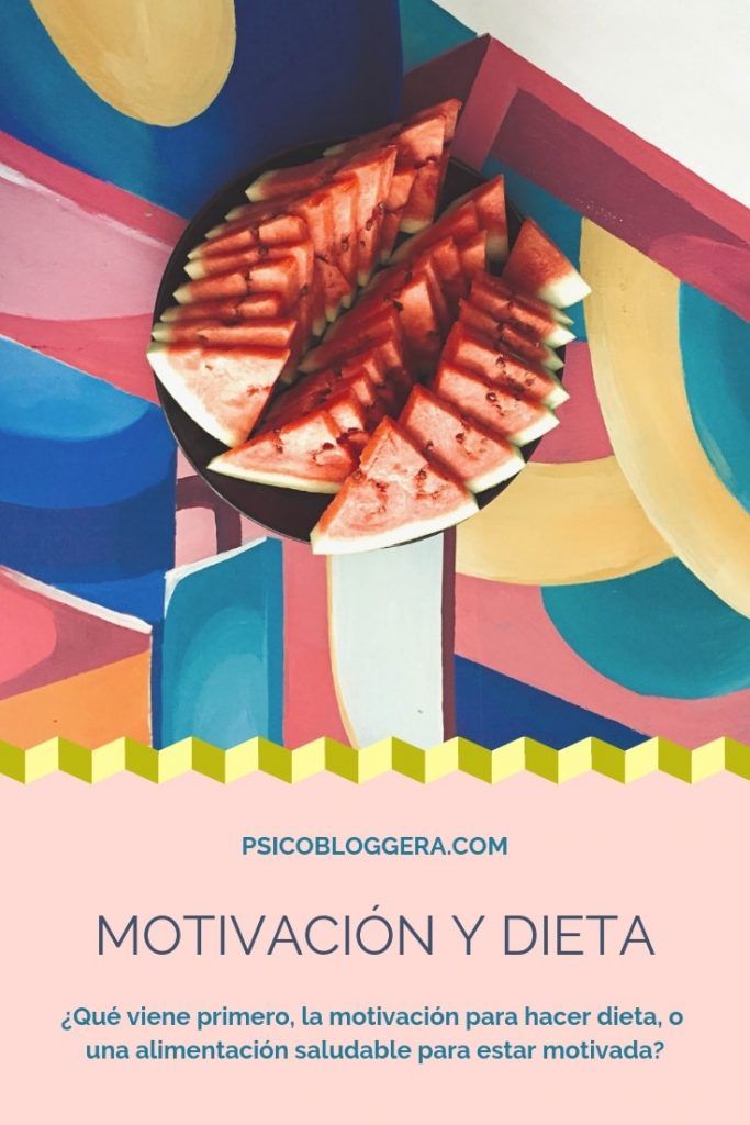 Alimentación para estar motivada